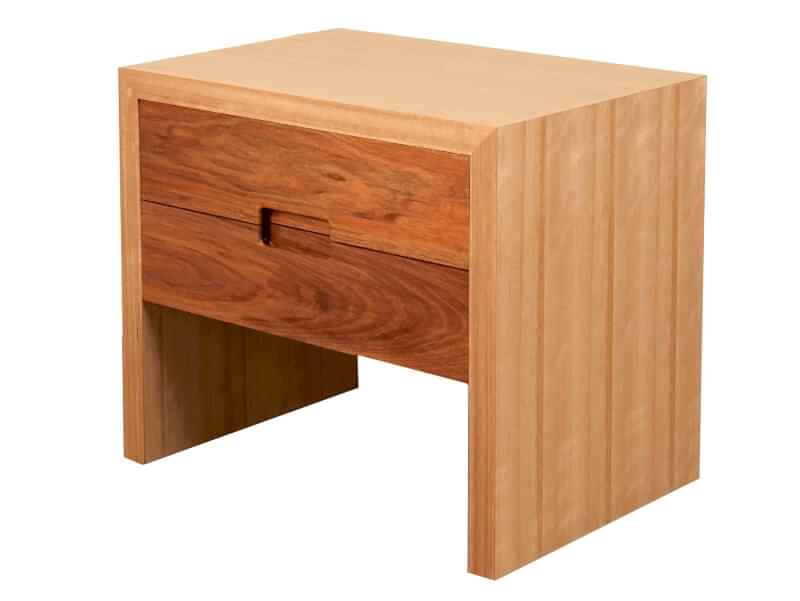 mclaren 2 drawer bedside table timber bedroom