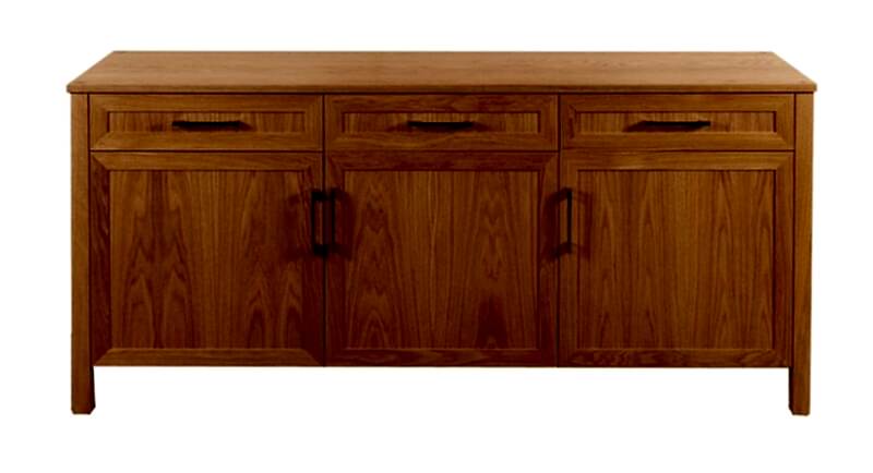 Medindie cabinet 3 door 3 drawers natural