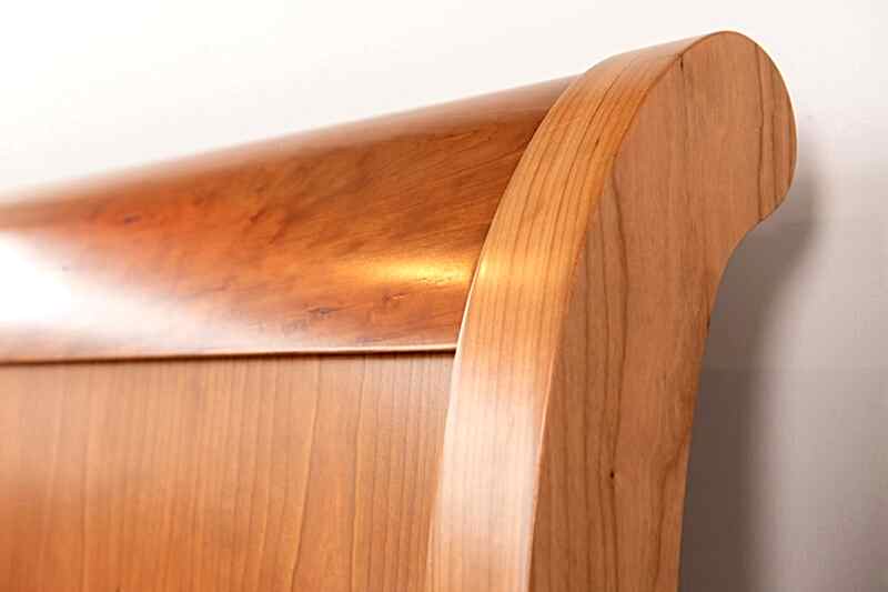 Avignon Sleigh Bed - bed head detail - bedroom furniture Adelaide
