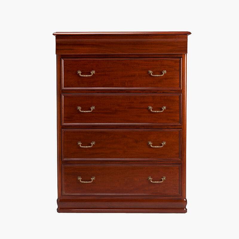 mahogany tallboy - front - bedroom furniture adelaide