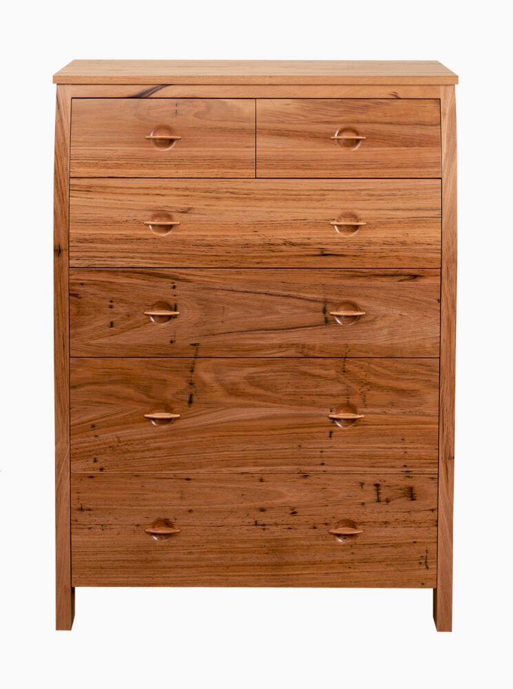 Chess Tallboy Adelaide - 6 Drawer front