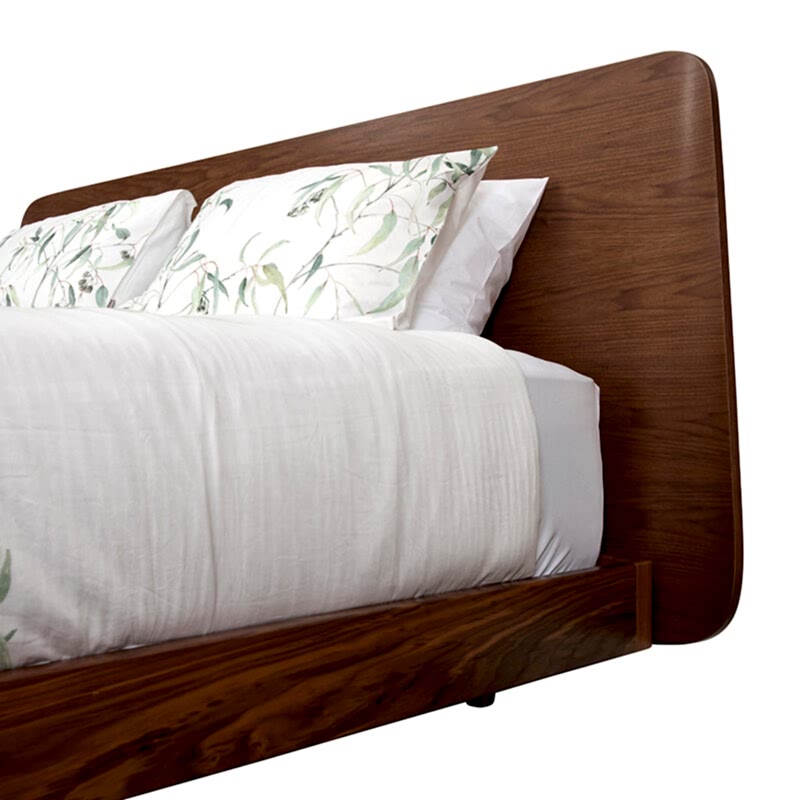 Dan curved bed head - solid timber - Adelaide beds