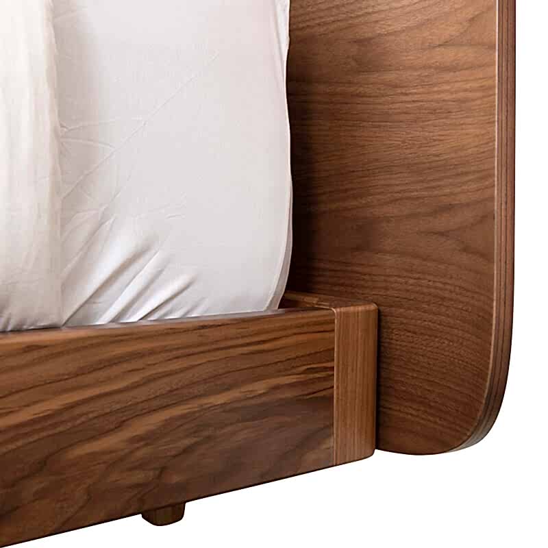 Dan curved bed head base - furniture stores adelaide