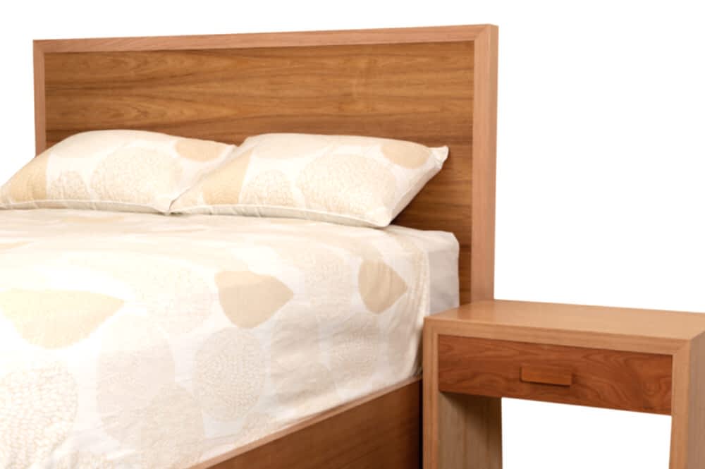 McLaren Bedroom Suite in Solid American Oak  and black wood panels