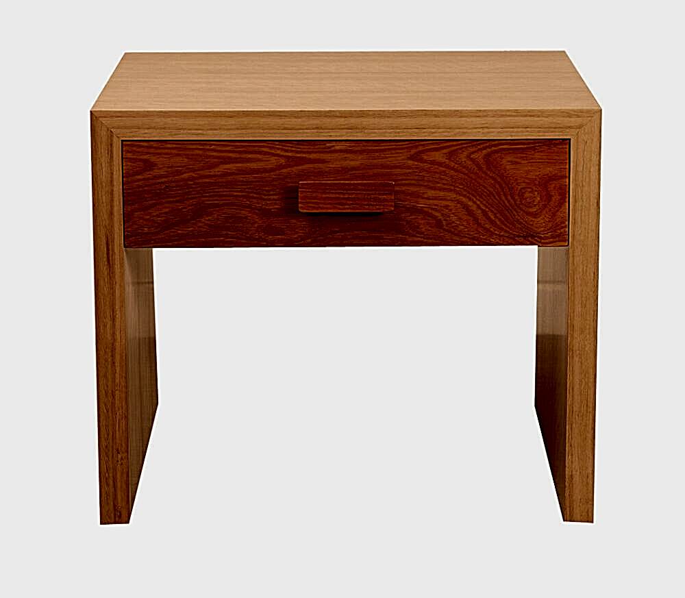 mclaren 1 drawer bedside table bedroom suite - front