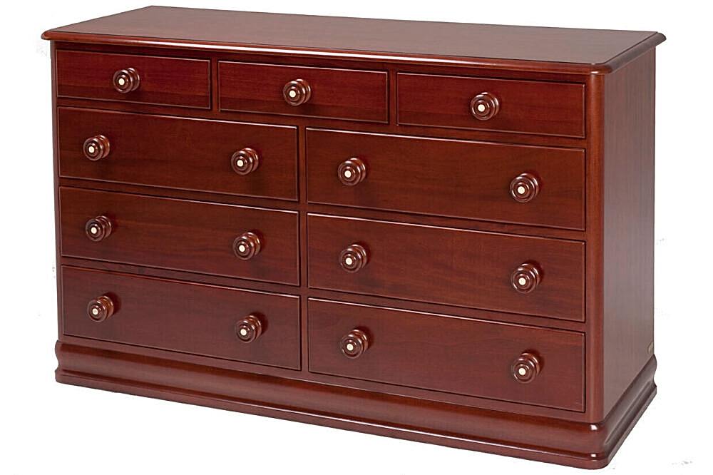mid mahogany solid timber dresser bedroom furniture