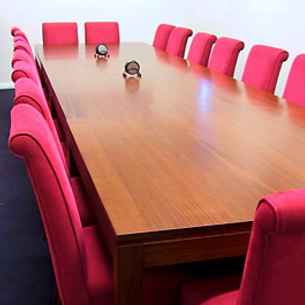 Neo timber boardroom table adelaide handcrafted by Pfitzner Furniture Adelaide