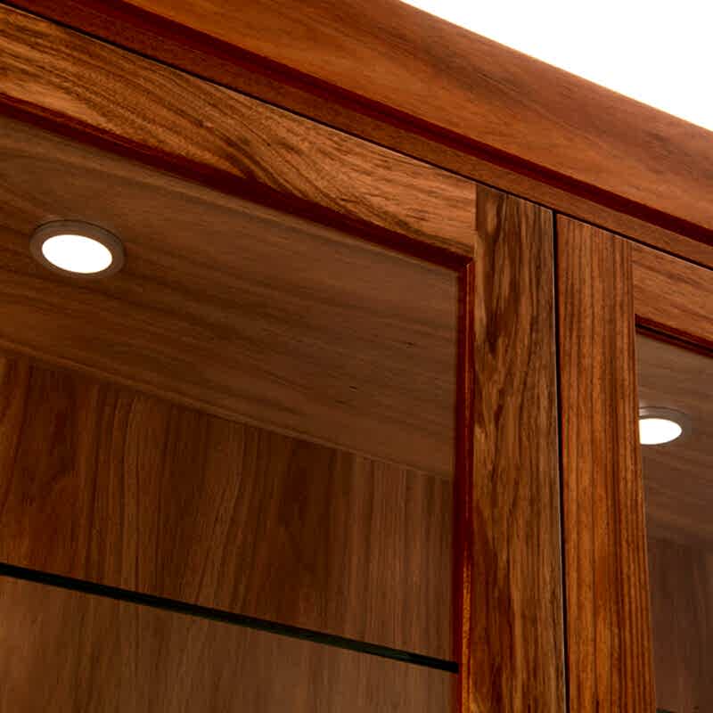 Neo display buffet cabinet Adelaide - glass doors and LED lighting with remote control