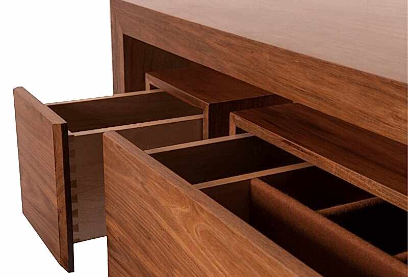 McLaren Console Table Adelaide - open drawers