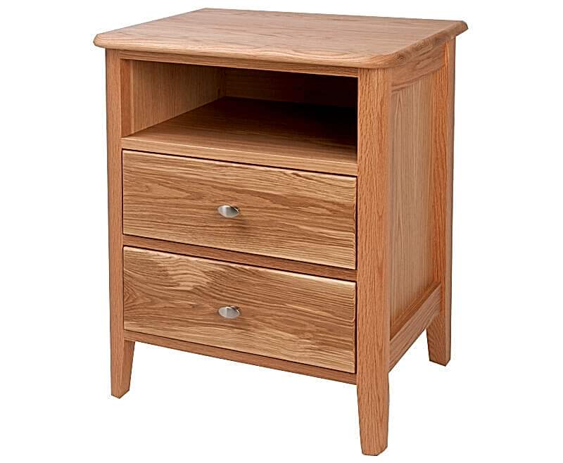 Aldgate bedside cabinet Adelaide - 2 drawers and open section