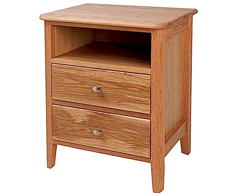 Aldgate bedside cabinet Adelaide - 2 drawers and open section