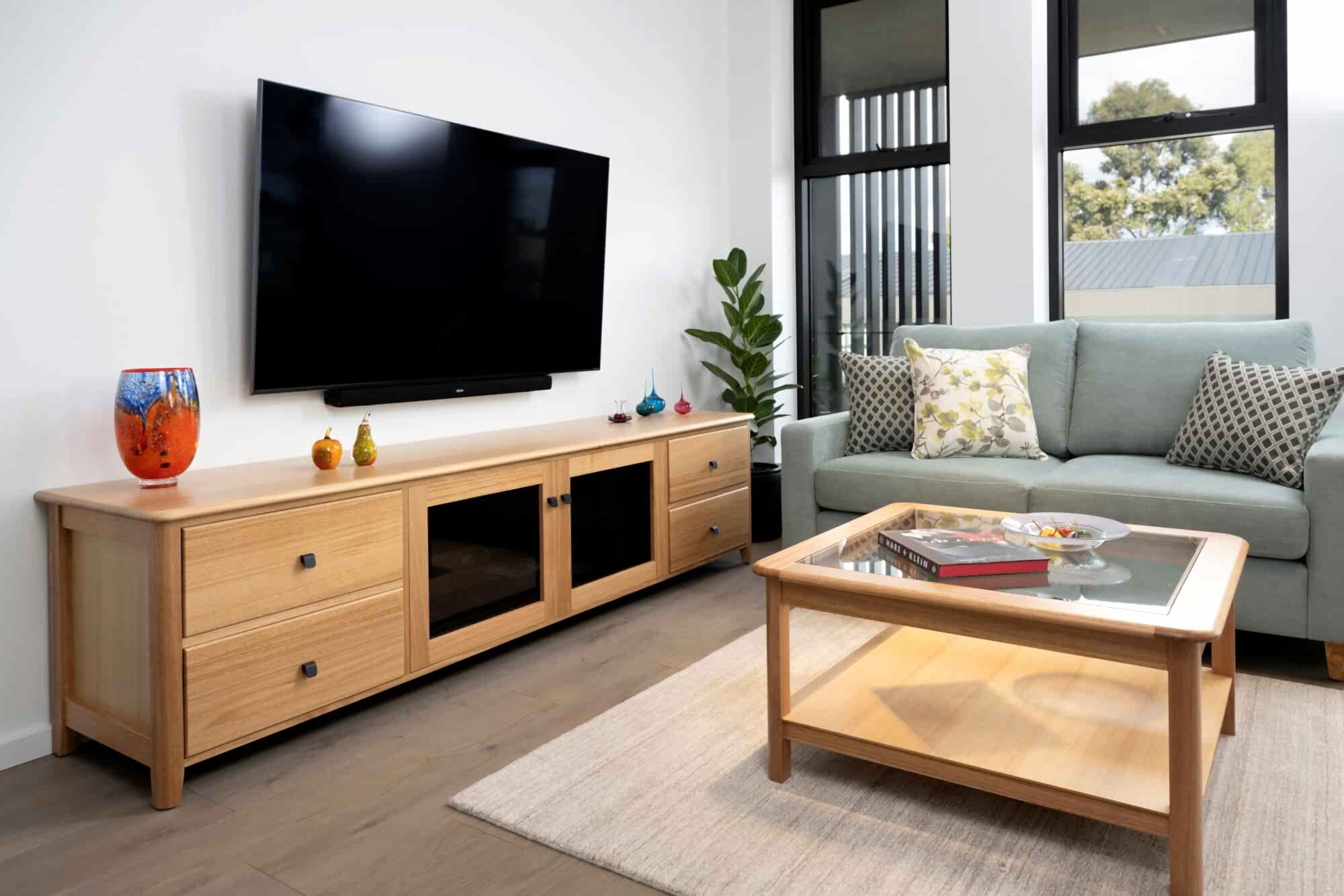 Custom Entertainment cabinet Styled to Aldgate design