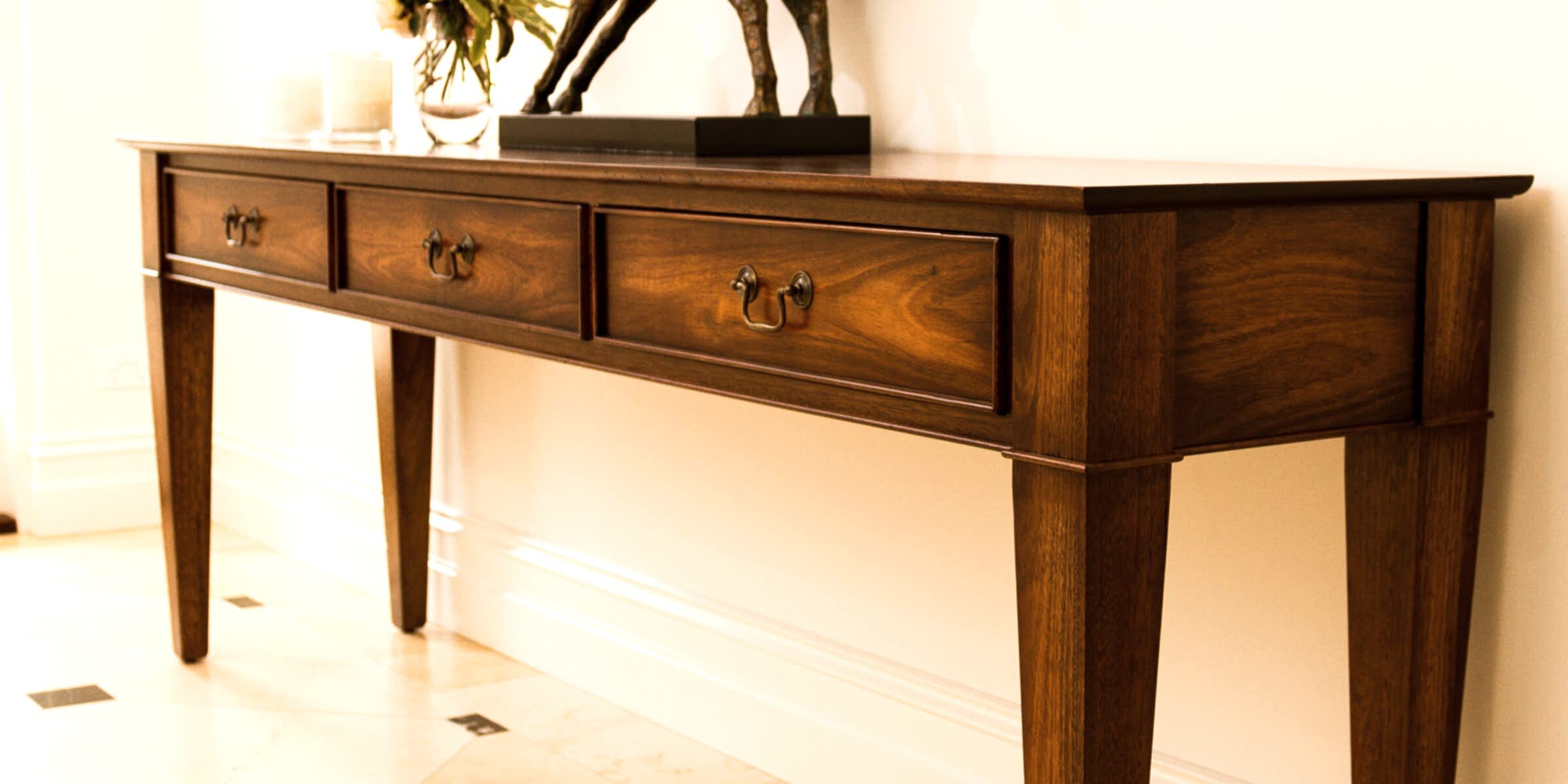 Hall tables Adelaide console tables in Solid Timber