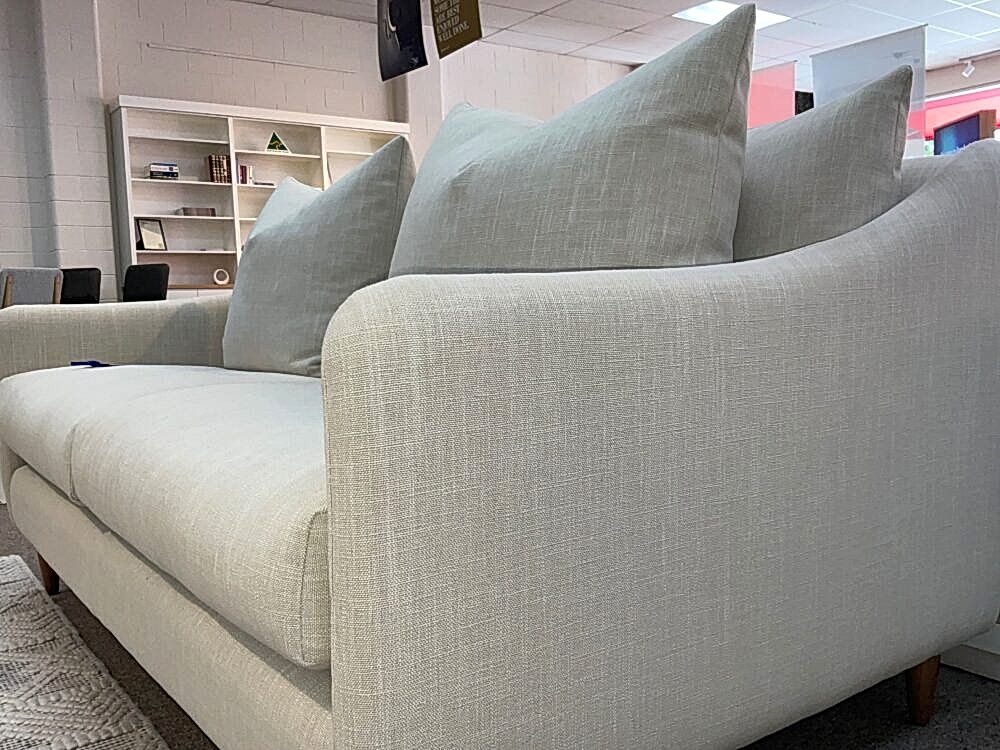 Molmic Floyd Fabric Lounge Suite Adelaide - armrest detail