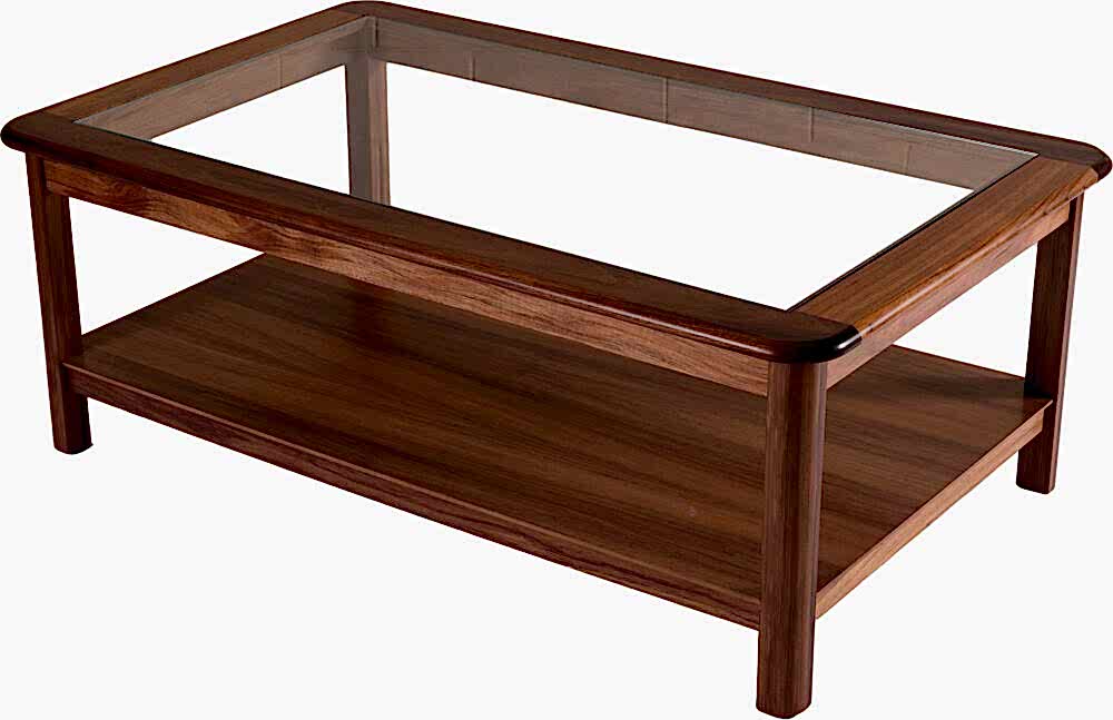 aldgate coffee table blackwood frame and glass top | coffee tables adelaide