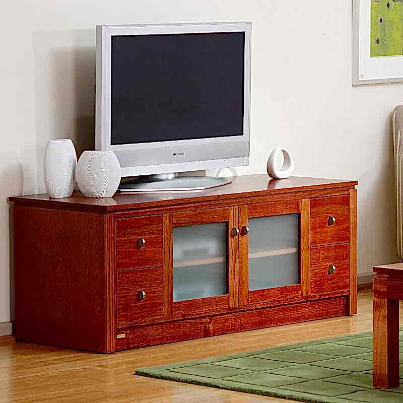 forte tv entertainment unit Adelaide - 4 drawers and 2 glass doors