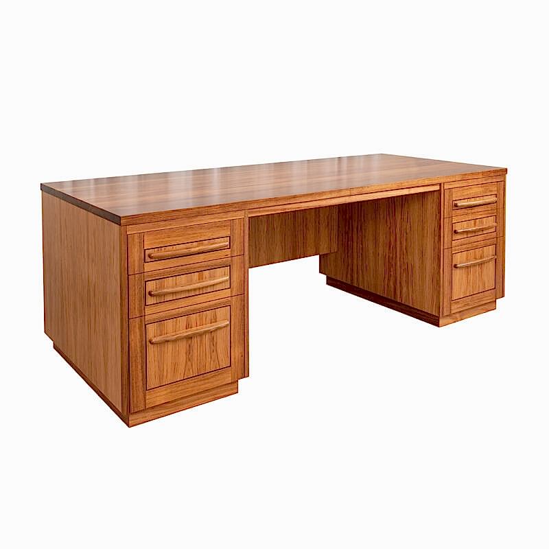 Reeves Custom Office Desk - solid timber furniture adelaide