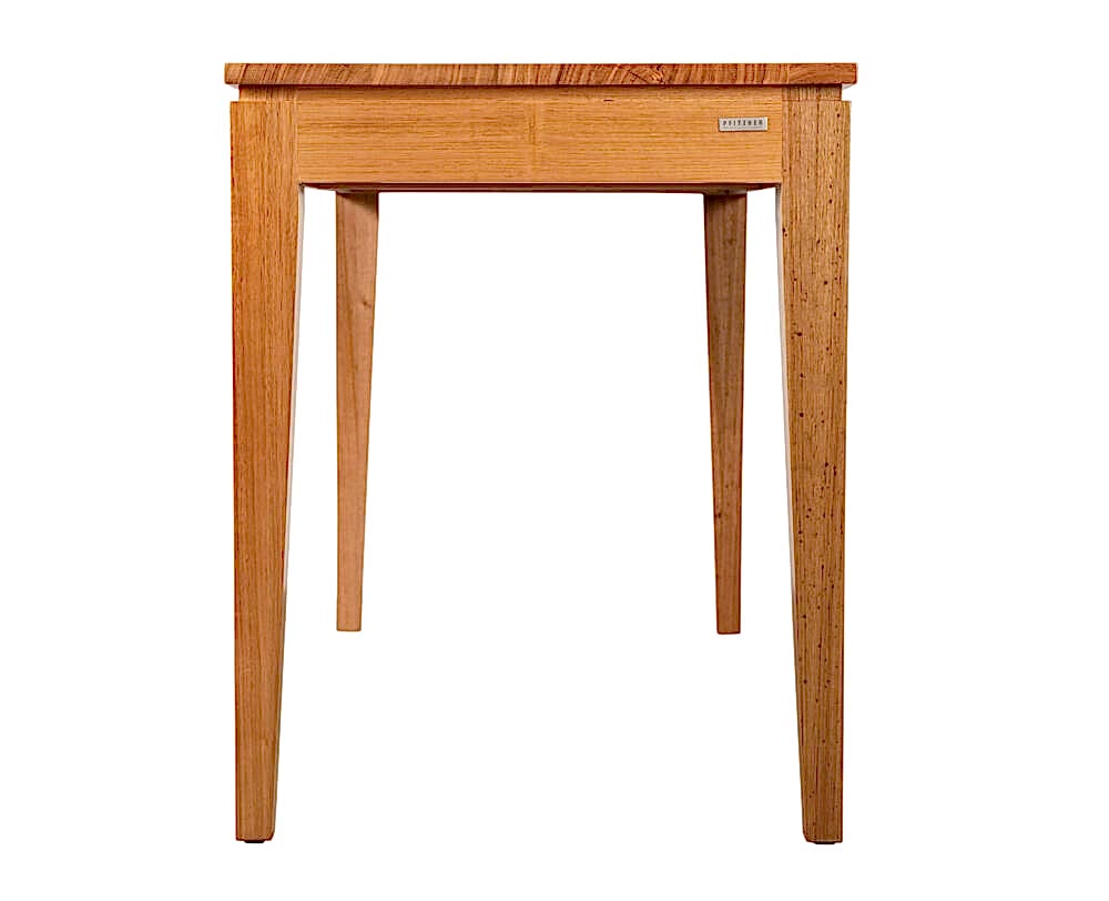 Nova office desk - solid timber furniture adelaide - side view