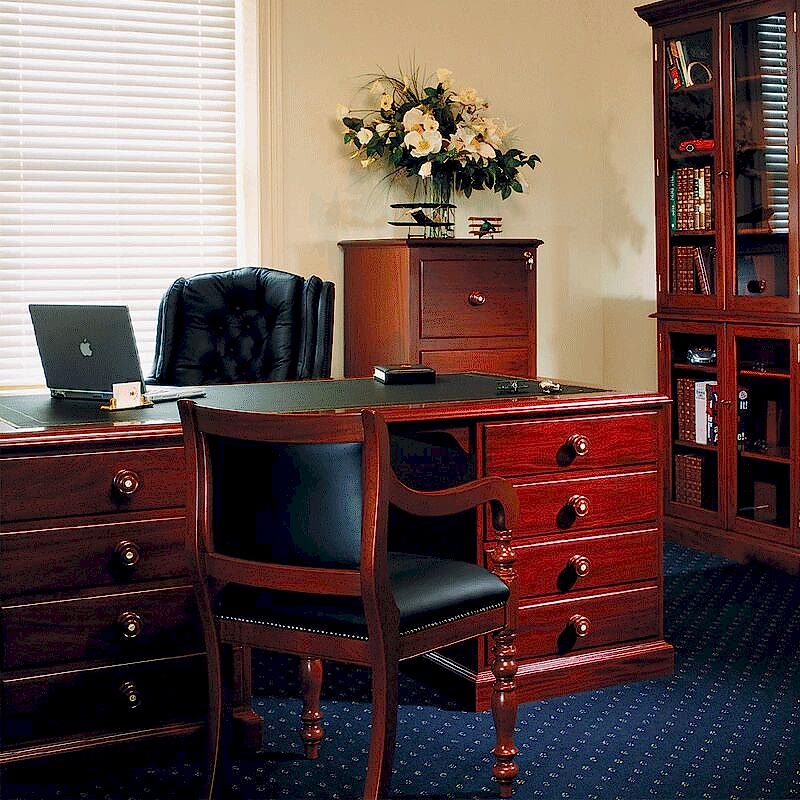 Coonawarra Office Desk plus Office Chair - solid timber furniture adelaide
