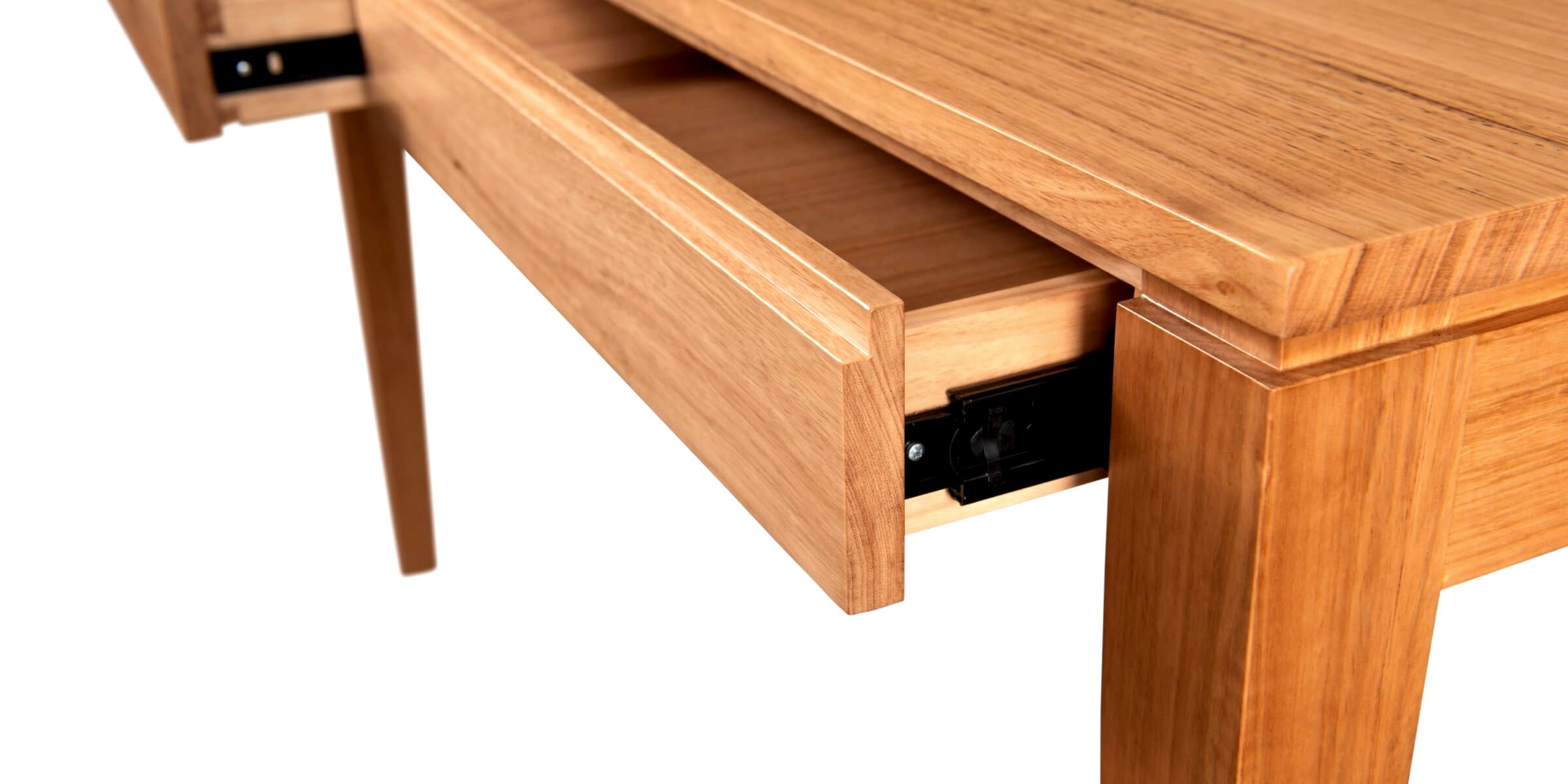 Nova office desk - solid timber furniture adelaide - two drawers