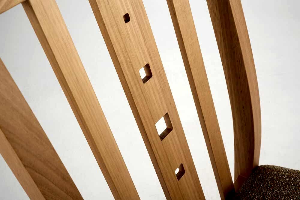 Allegro dining chair - backrest detail
