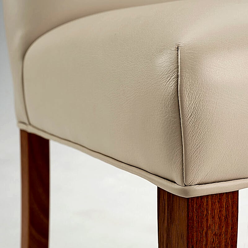 Leone High Back dining chairs - seat detail