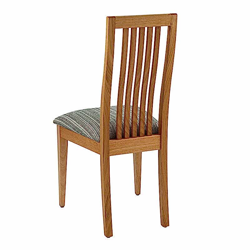 Reeves Slat Back dining chair - back support quarter view