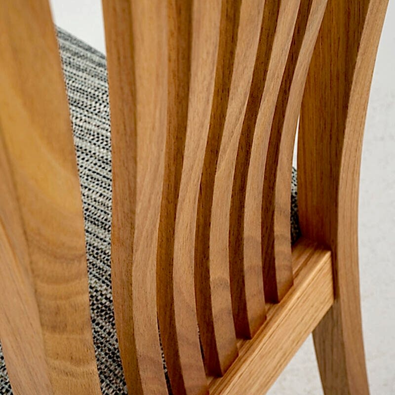 Reeves Slat Back dining chair - back support detail
