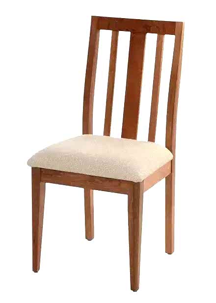 solo timber dining chair with upholstered seat