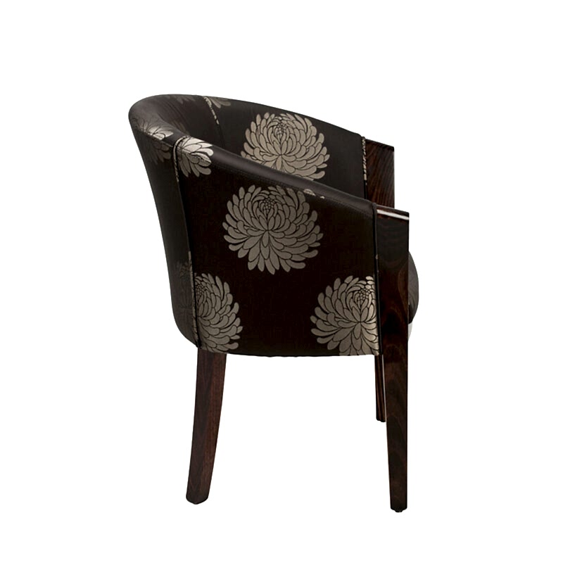 Franklin tub office chair Adelaide - fabric - side view