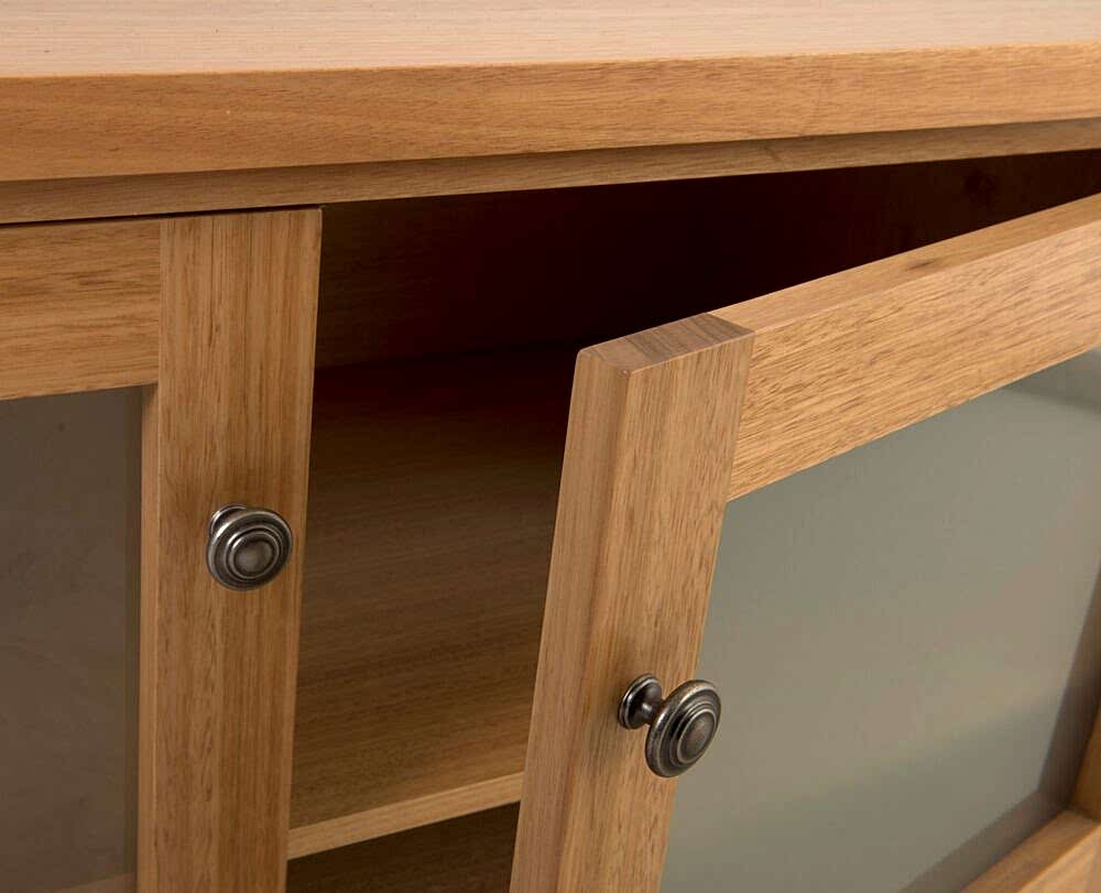 Entertainment cabinet doors available in a selection of Glass or timber.