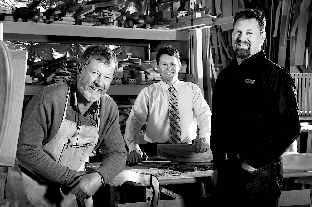 John, Andrew and David Pfitzner - family-owned furniture stores Adelaide