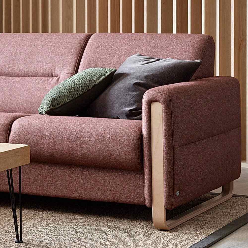 Stressless Fiona Sofa - wood detail arms