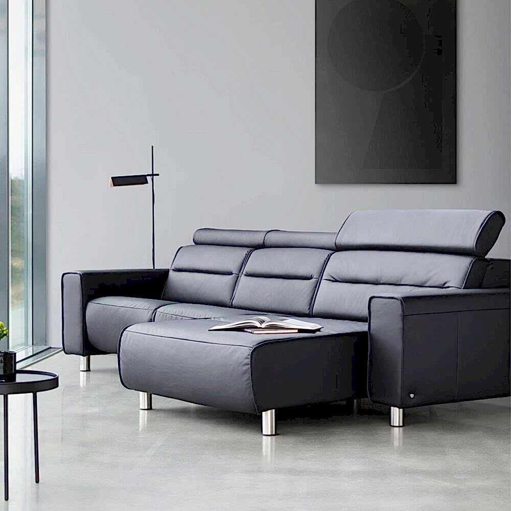 leather lounges adelaide - Stressless Emily Sofa adjustable headrest