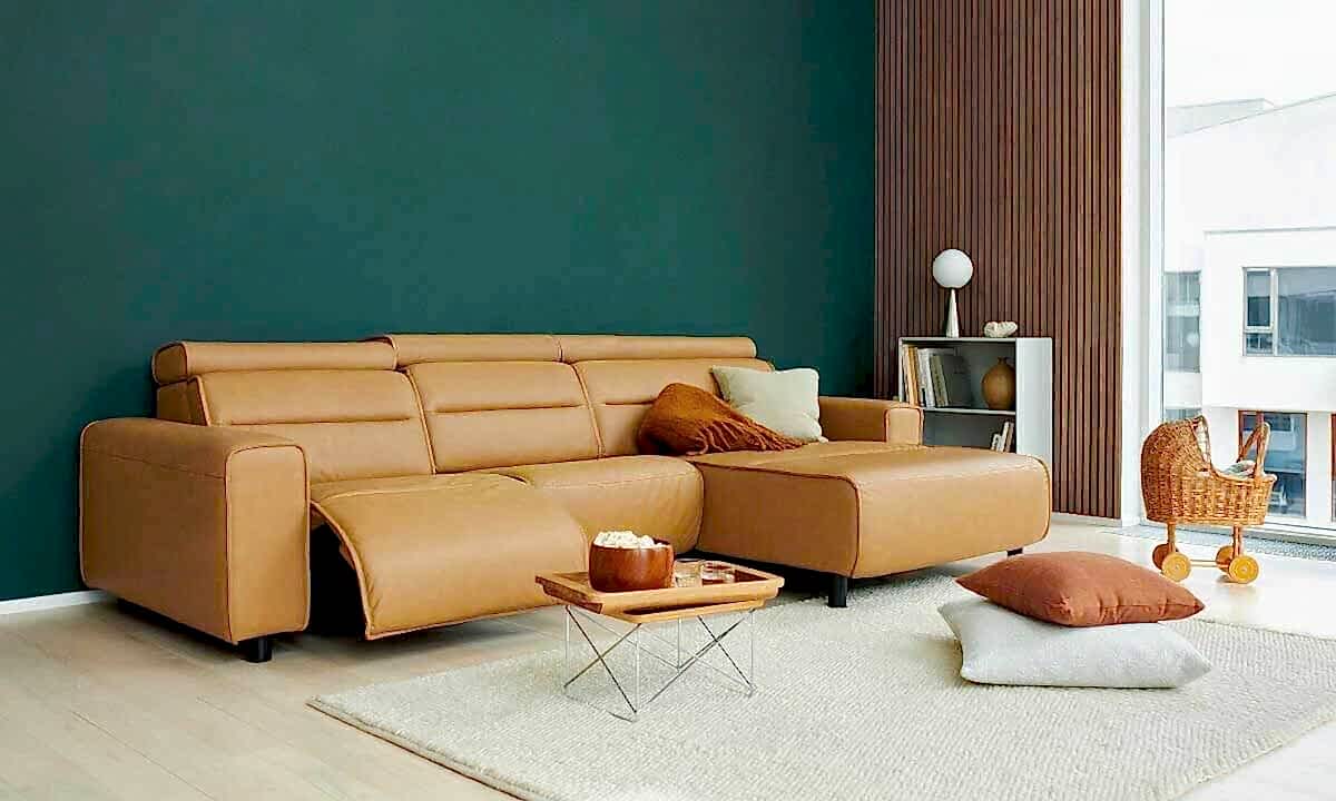 Stressless Emily wide arm sofa adelaide - reclining lounges