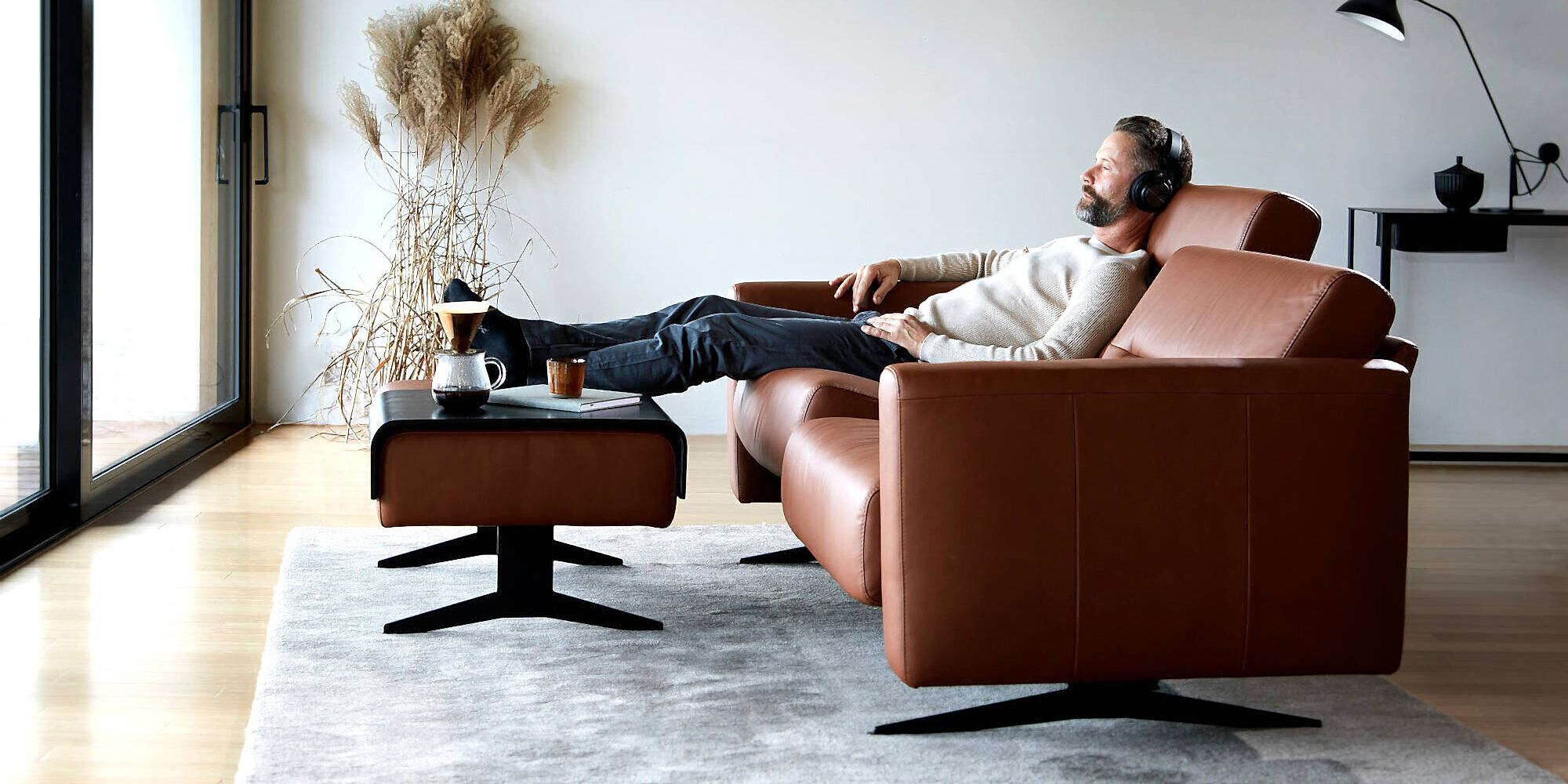 Stressless lounges Adelaide furniture store leather stella 2 seater