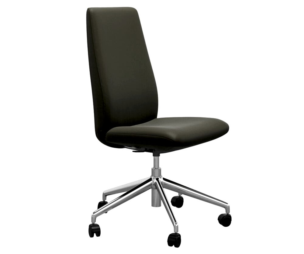 Stressless laurel home office chair Adelaide - black leather chrome base
