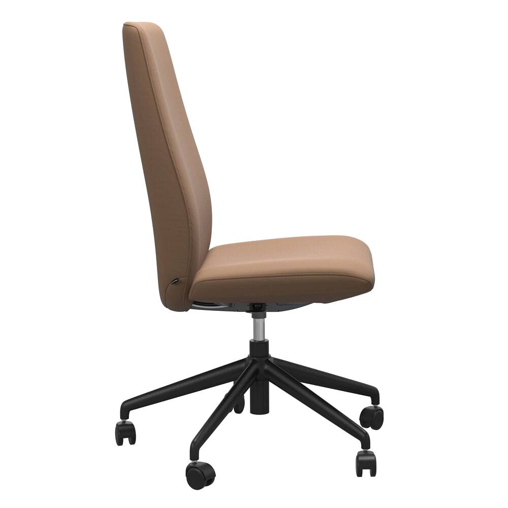 Stressless laurel home office chair - brown fabric black base