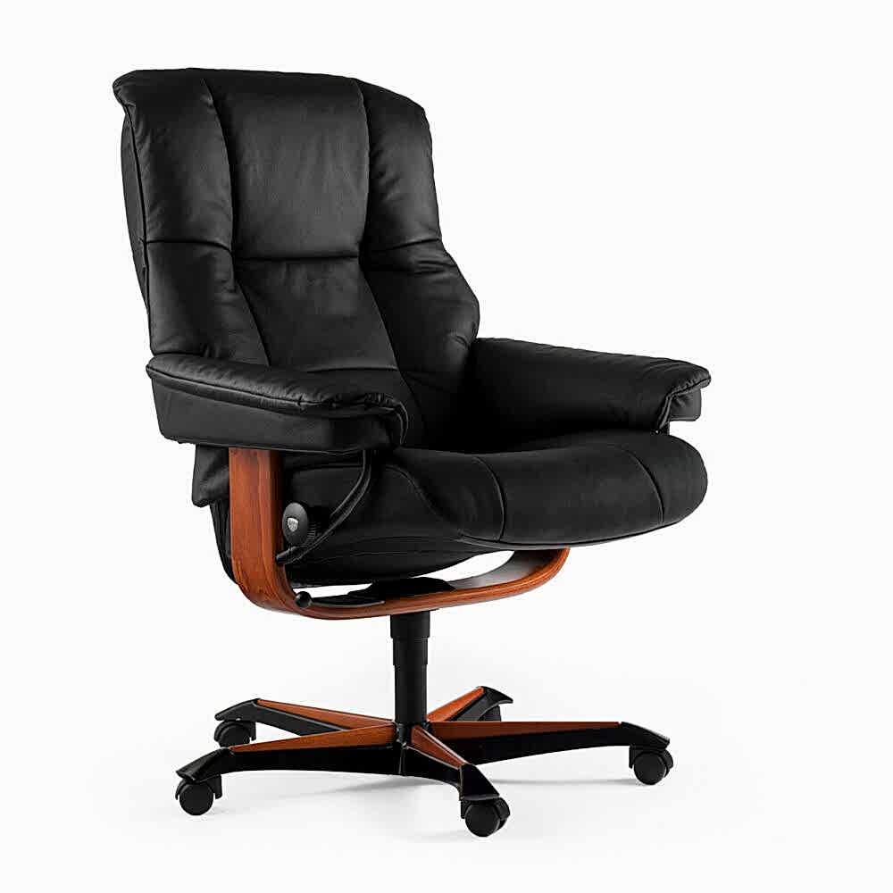 Stressless Mayfair Office Chair Adelaide - Black Leather