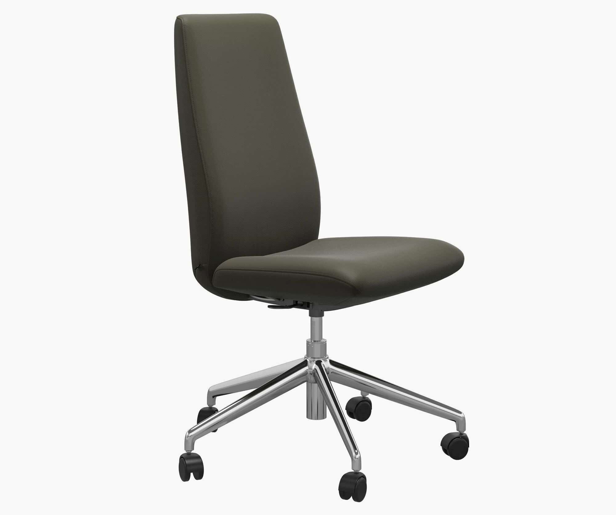 Stressless laurel home office chair Adelaide - black leather chrome base