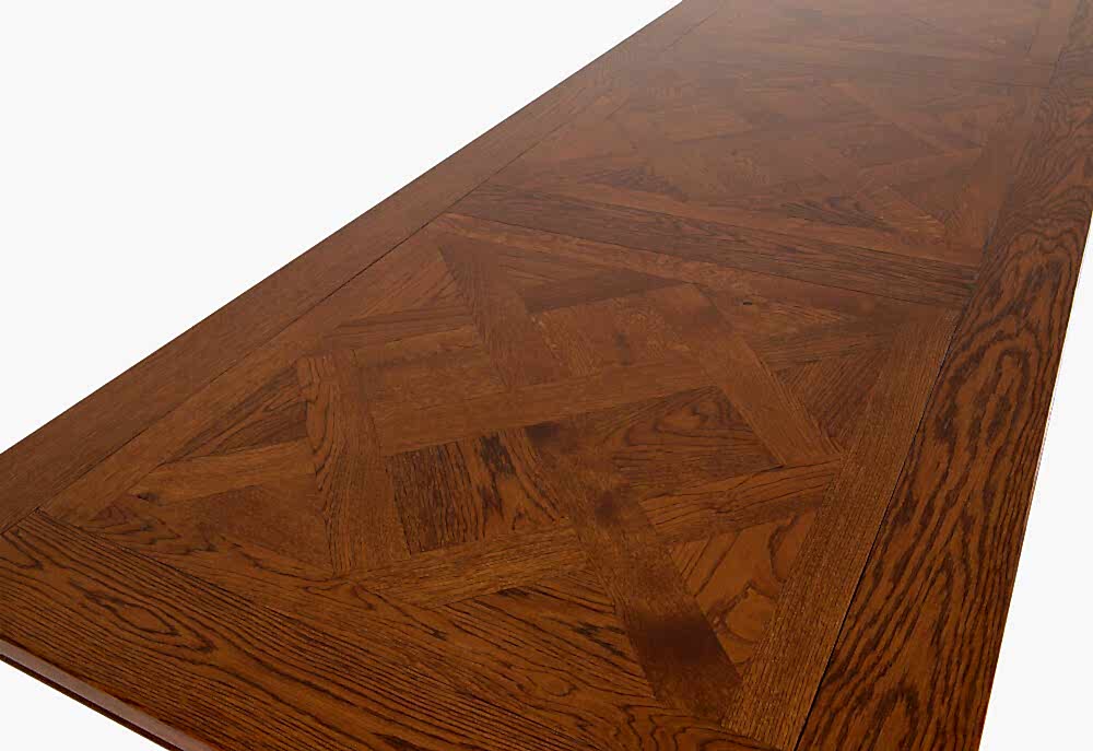 Provence dining table Adelaide - parquetry table top