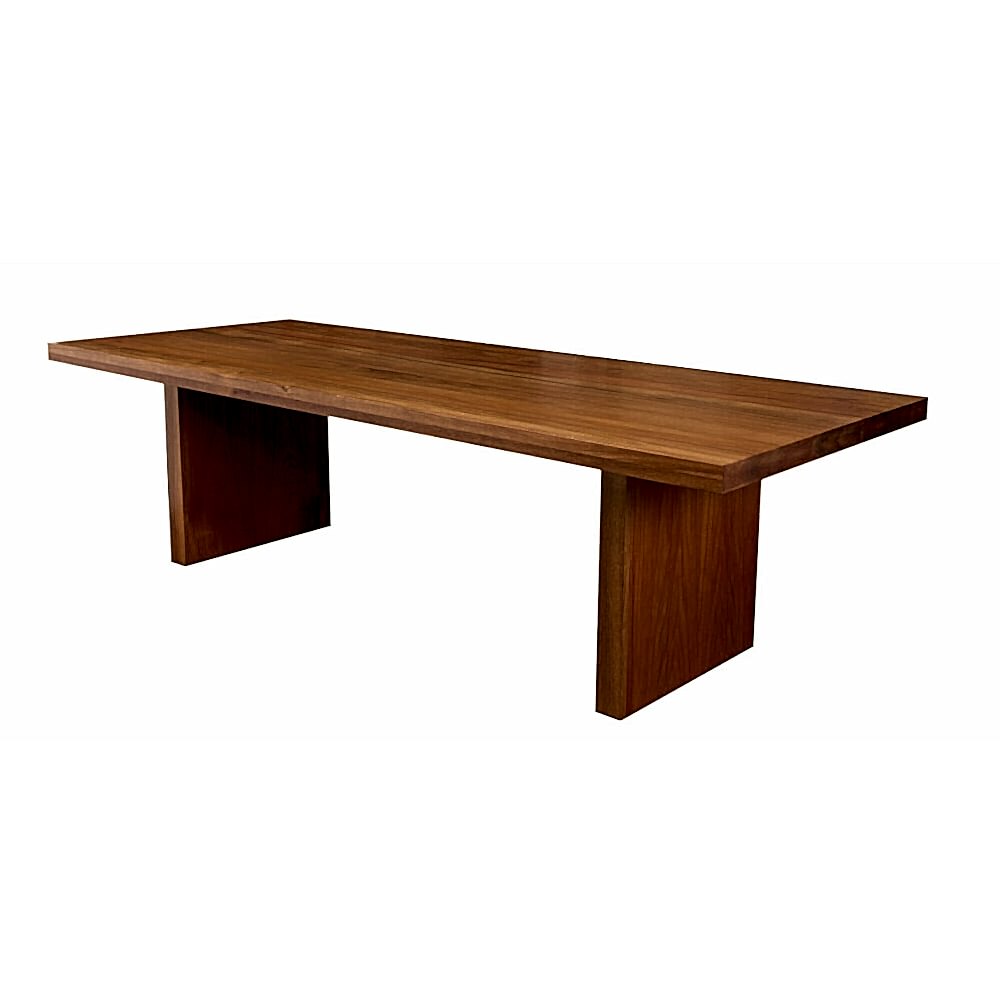 McLaren dining tables Adelaide - solid timber blackwood side view