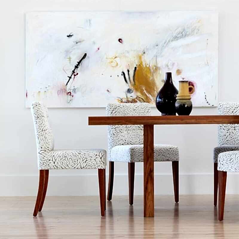 McLaren dining tables Adelaide - solid timber blackwood side view