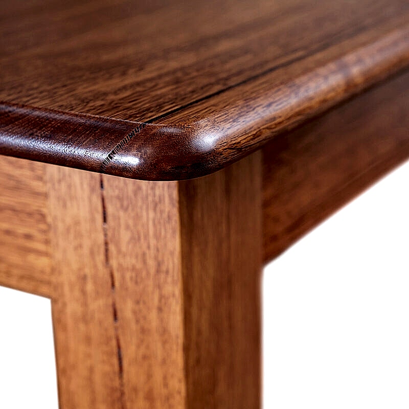 Matilda timber dining table - leg join detail
