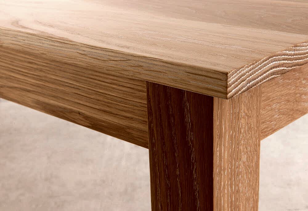 beltana dining table Adelaide - American oak detail