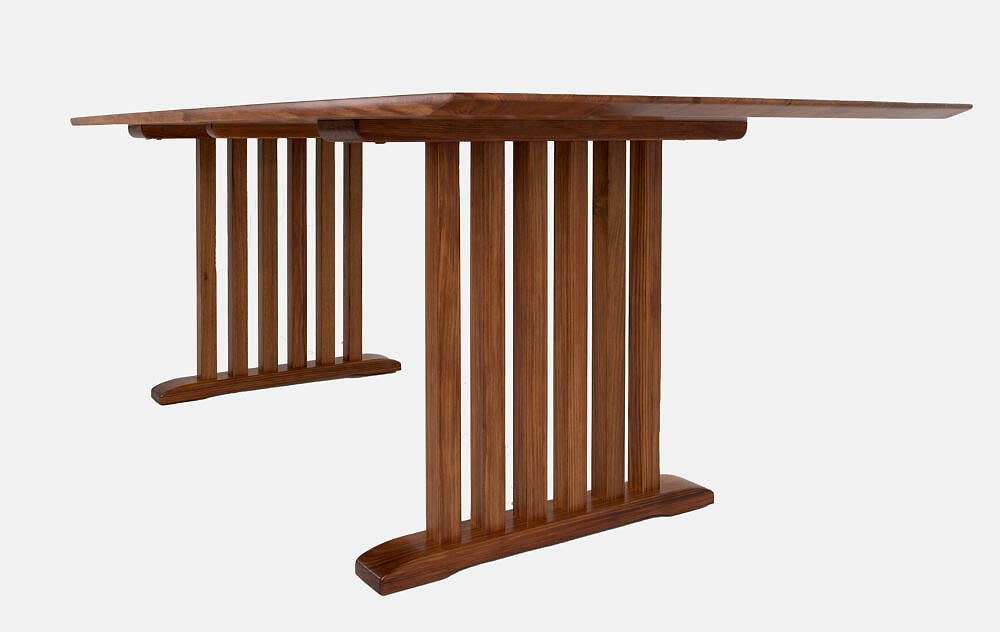 Angled view of Chess wooden dining tables adelaide