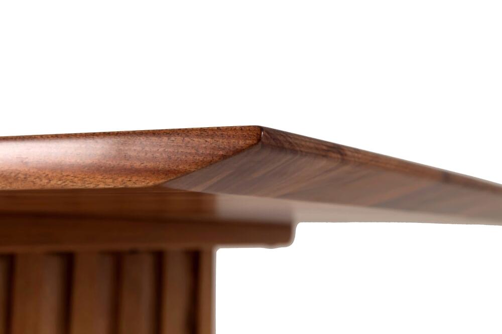Chess wooden dining tables adelaide - corner detail