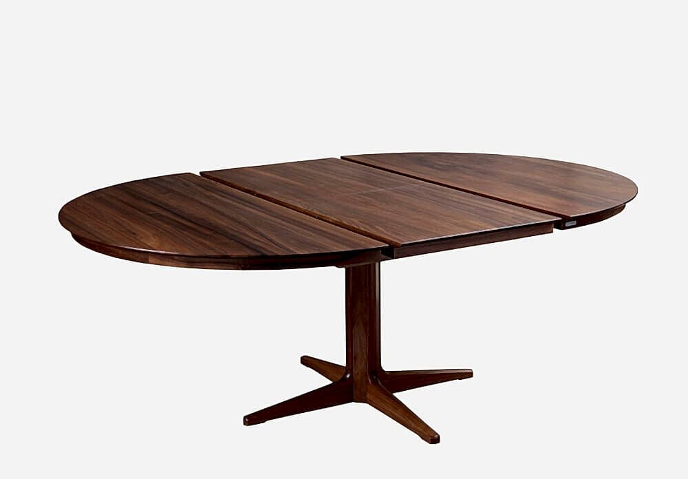 Dan circular wooden dining table adelaide - extended