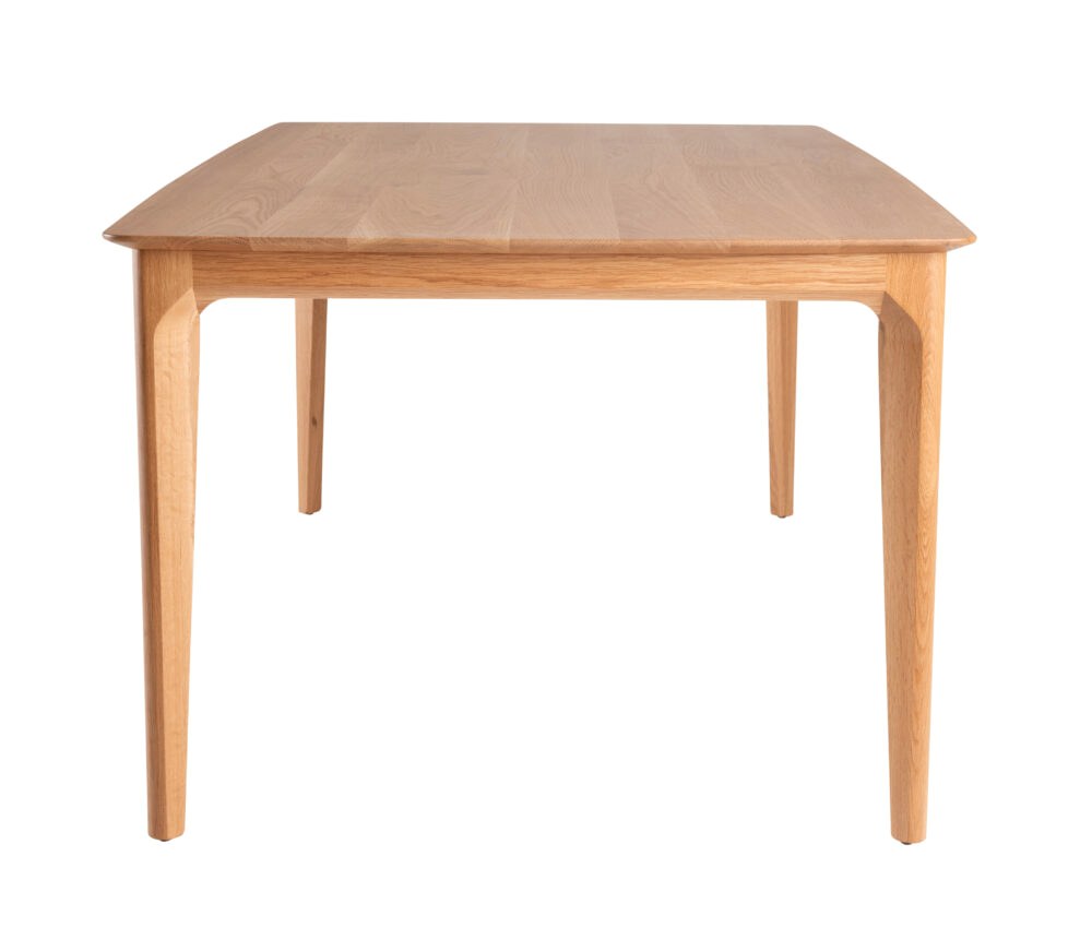 Dan Dining Table End View - perspective