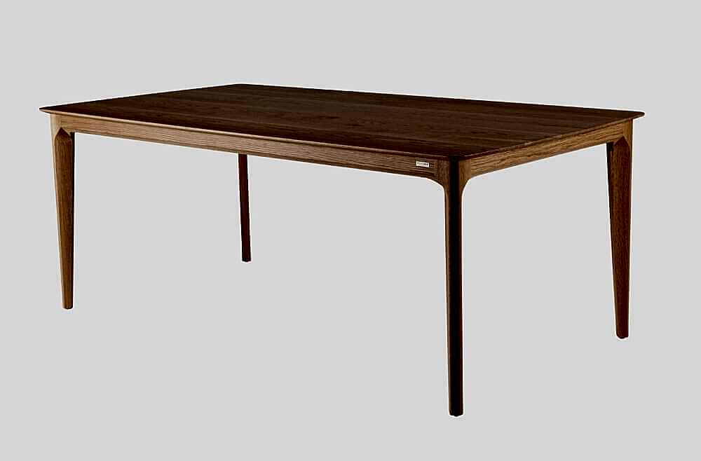 Dan Timber Dining Table American Oak - angled